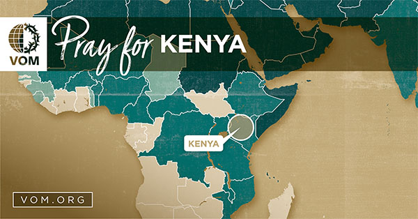 Map of Kenya's location